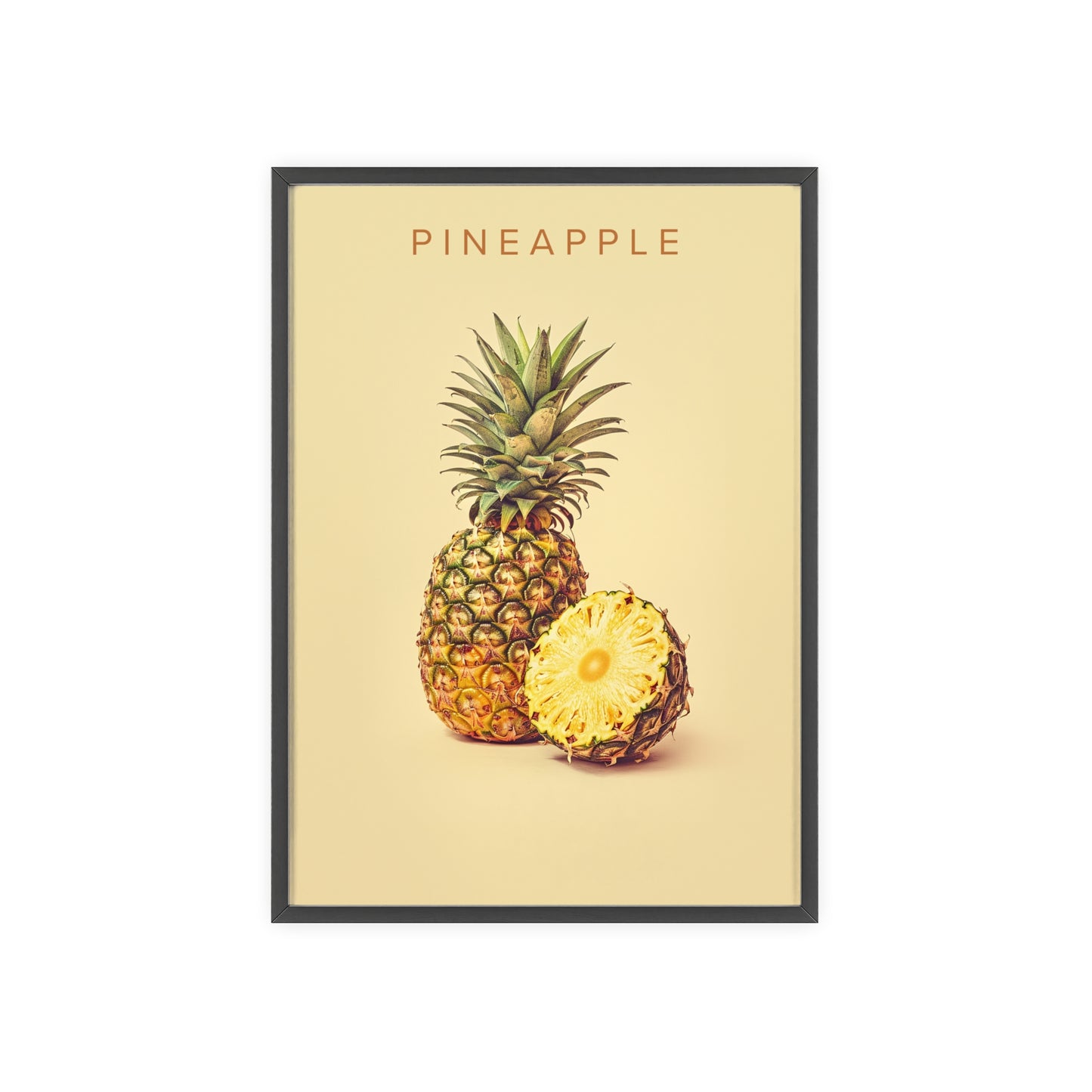 Ananas - Poster in Rahmen