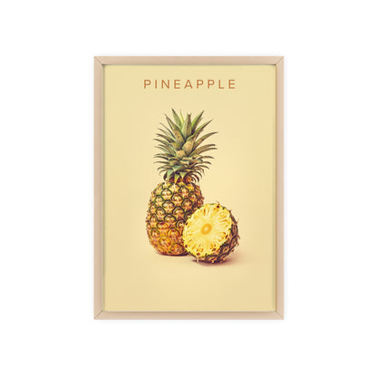 Ananas - Poster in Rahmen