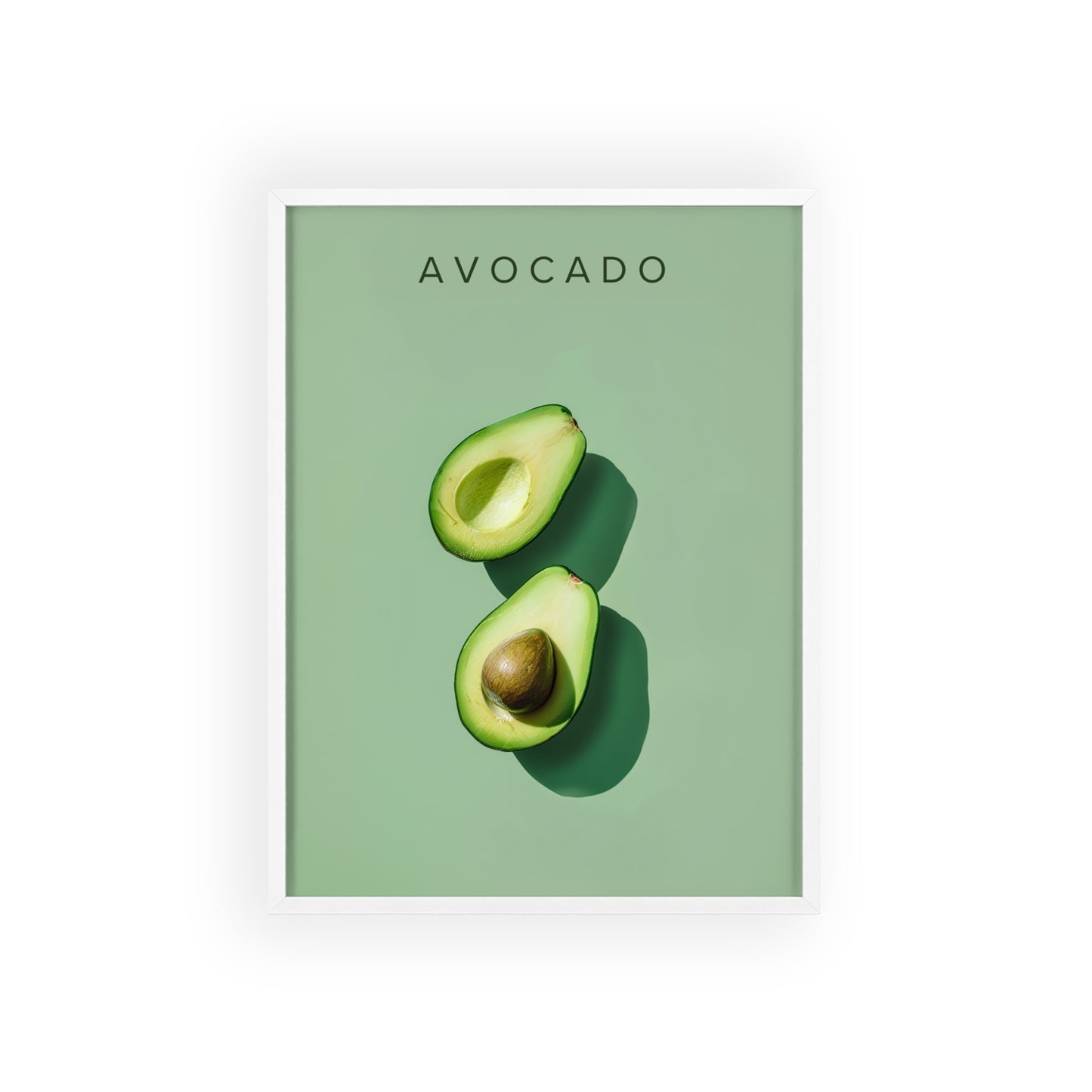 Avocado - Poster in Rahmen