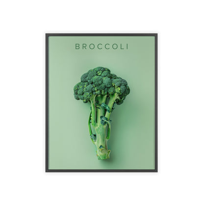 Brokkoli - Poster in Rahmen