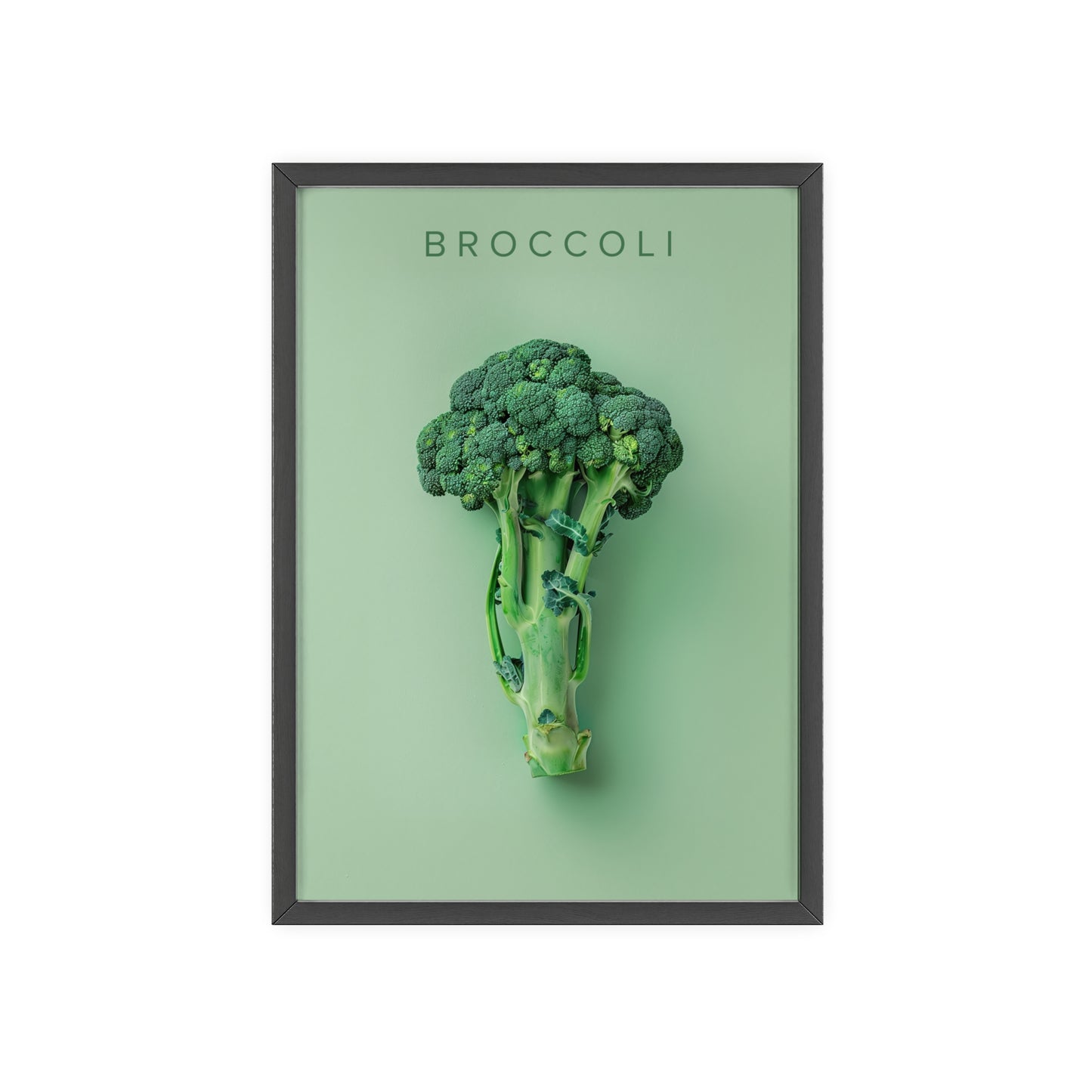 Brokkoli - Poster in Rahmen