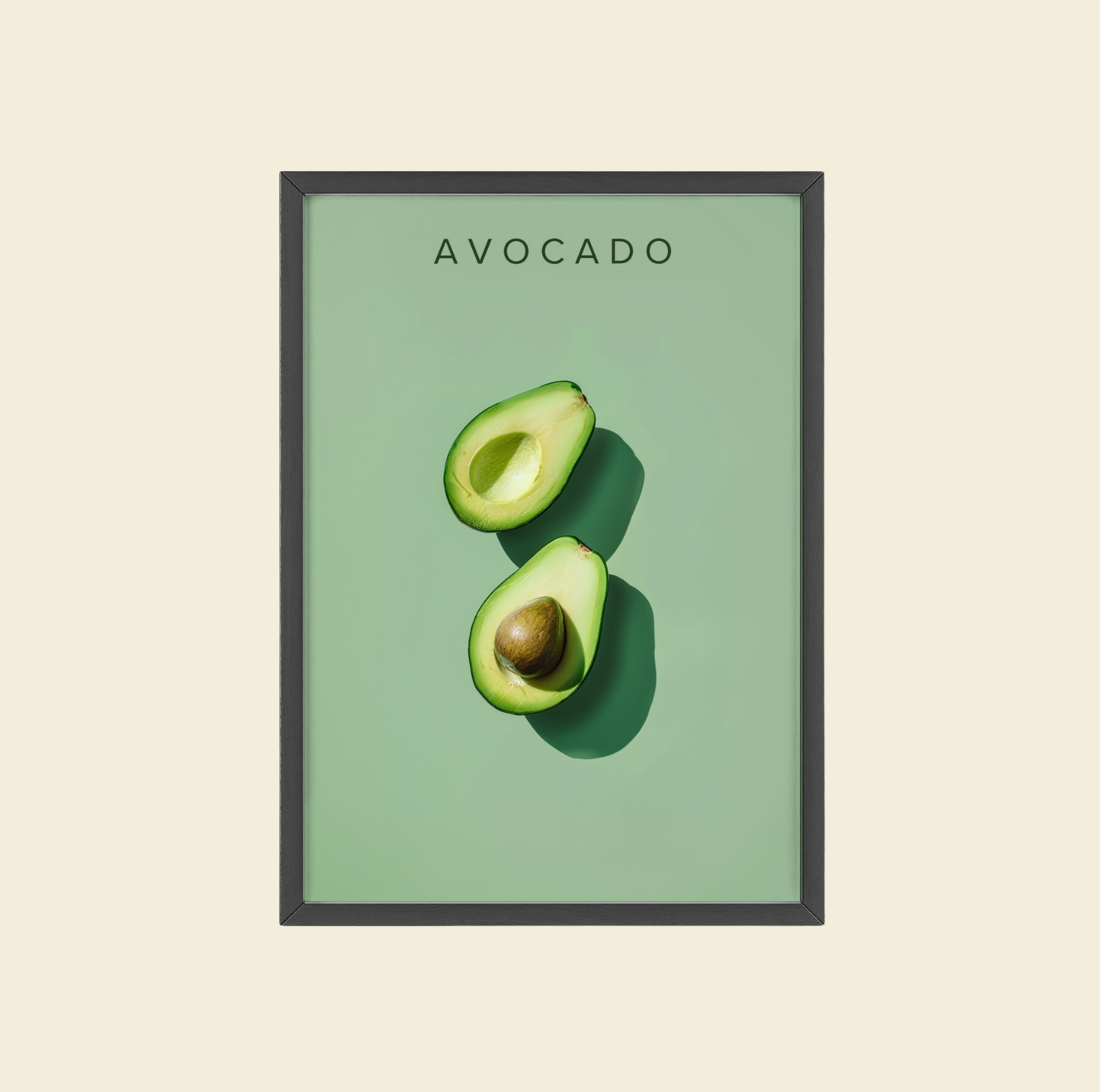 Avocado - Poster in Rahmen